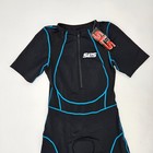 Sls3 Frt Triathlon Race Suit Men s Size Xl Black   Blue Short Sleeve Sfts116 New