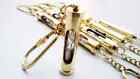 Lot Of 10 Pcs Brass Hourglass Sand Timer - Old Vintage Antique Style Key Chain