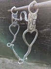 Western Silver Heart Cheek Show Bit - Ported 5  Mouth - 8  Cheek