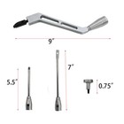 New Billet Aluminum Gm Column Shifter Turn Signal Lever Hazard Tilt Kit Polished