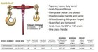 Slip Hook Ratchet Binder 3 8   1 2  Grab 12 000 Lbs Tie Down Cargo Control