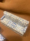Vtg Concord Dollhouse Blue white  Sofa   1837  Slight Second 