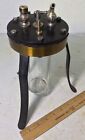  odd Antique Brass   Glass Vintage Scientific Apparatus Old Physics Science Lab