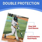 1000pcs Clear Top Loaders For Cards  500pcs Hard Plastic Card Holders   500pc   