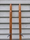 Beautiful Vintage Old Wooden Paddles Oars With Oarlocks Dark Brown  Measures 72 