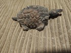 Vintage Cast Iron Turtle Nodder Moving Head Tail Bobblehead Desk Toy Paperweight