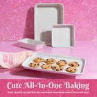 4 Piece Nested Bakeware Set  Pink