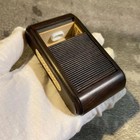 Zhang Shenglin Old Ebony Cricket Box Roll-up Bamboo Cricket Case 9 5x5 2x2 7cm