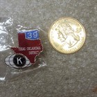 Kiwanis International Lapel Pin Texas Oklahoma District Enamel Clutch