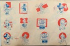 Vintage Walt Disney Mickey Mouse Tattoos Booklet  small Tear Back Cover 