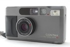  near Mint  Contax T2 Titan Black 35mm Point   Shoot Film Camera From Japan A522