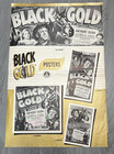 Vintage 1947 Black Gold Movie Pressbook Anthony Quinn Allied Artists Ads Posters