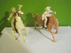 Marx Stuart Roy Rogers Playset Buckboard Cowboys Horse 60mm Plastic Toy Soldiers