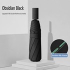 Auto Open Close Folding Umbrella Fiberglass Frame Windproof Heavy Duty Rain