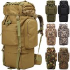 65l Large Military Tactical Backpack For Men Camping Hiking Waterproof Backpack