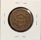 1853 Braided Hair Large Cent     U s  Type Coin 1c Copper     Lightly Circulated
