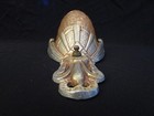 Art Deco Antique Wall Sconce Lincoln Metal W  Light Amber Slip Shade 12 h 5 75 w