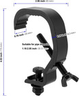 10 Pack Stage Light Clamp Hook  Aluminum Alloy Truss C-clamp  Heavy Duty Stage