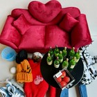 1 6 Dollhouse Sofa Jewelry Box Furniture Set Table Clothes Shoes