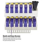 6-quart Oil Storage Shelf  Aluminum  For Garage trailer