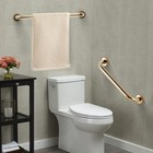 Wincase Gold Grab Bar 12 Inch Solid Brass For Shower Bath Tub Toilet