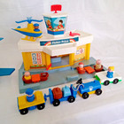 Vintage Fisher Price Little People Play Family Jetport  933 Complete -  Fpb014