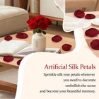 300 Pieces Silk Rose Petals Burgundy Bulk Faux Flower For Wedding Decor Party