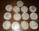 1964 Dimes 90  Silver Roosevelt - Lot Of 13