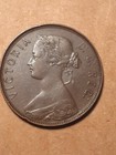 1876 H One Cent Newfoundland    Au