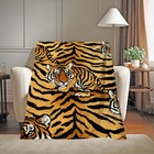 Tiger Design Microplush Fleece Throw Blanket Lightweight Ultra Soft 30x40 50x60