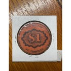 Rare Vintage Paper Token  Overall Virginia  Warren County  1 Dollar For Goods 