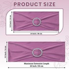    Pack Of 50 Spandex Chair Sashes With Slider Buckle For Wedding   Event Deco   