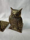 Vintage Brass Owl Bookends