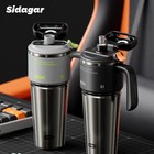 Sidagar 32 Oz Tumbler With Handle And Straw  Vacuum Insulated Travel Mug For Men
