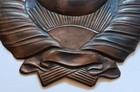 Big Old Coat Of Arms Ussr Sign Antique Metal Emblem Soviet Russian Very Rare 