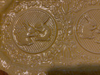 Vtg  Bordallo Pinheiro Yellow Bunny 13 In  Embossed Platter Easter Portugal