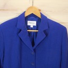 Emanuel Ungaro Women s Size 4    38  Jacket Blazer Button Front Royal Blue