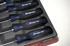 Snap On Tools New Sgdxw120bmb 12pc Power Blue Soft Grip Combo Screwdriver Set