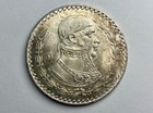 Unc 1962 Mexico Silver Coin Un Peso Large Silver Dollar Rainbow Toned
