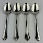 Vintage Oneida Royal Flute Stainless Flatware 4 Teaspoons Spoon Betty Crocker