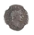 Collectible Coin     Trajan  ar  Ngc Roman Silver Denarius  ad 98-117  -  f 
