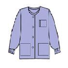 Medical Nursing Dental Long Sleeve Jackets Lab Coat Scrub Top Women Men Unisex 