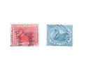 Australia - Western Australia 1902 One   Two Pence Used Stamps  Free Uk Postage