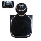 5 Speed Manual Car Gear Shift Knob With Leather Gear Shifter Boot For 5 Speed