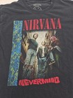 Nirvana Nevermind T-shirt Women Small Graphic Album Black Tee  29176