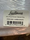 Linentablecloth White Round Polyester Tablecloth Dining Room 120  Diameter