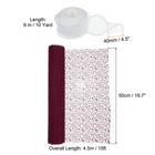 Flower Wrapping Mesh Paper 15ft Floral Package With Ribbon Burgundy Red