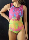 Plum Practicewear Gymnastics Leotard Flip Size Neon Multi Size Axs