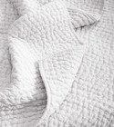 Quince Full queen European Linen Cotton Stitch Quilt  white    Free Shipping