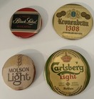 Vintage Lot Of 21  1970-80   s Beer Advertising Mixed Size Pin Back Button  Rare  